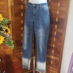 Earl brand cropped Ombre denim jeans